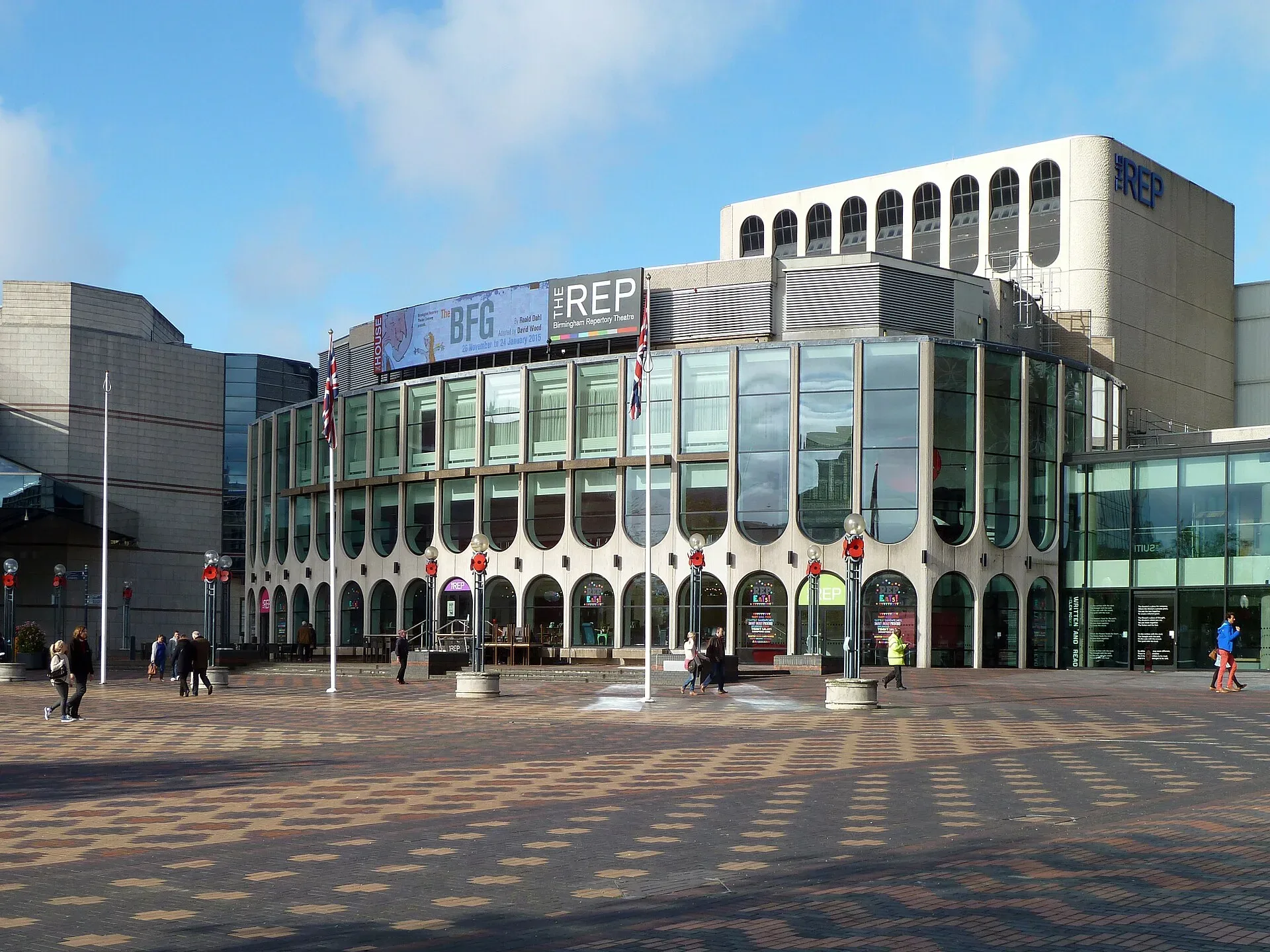 The Birmingham Rep theatre on Centenary Square