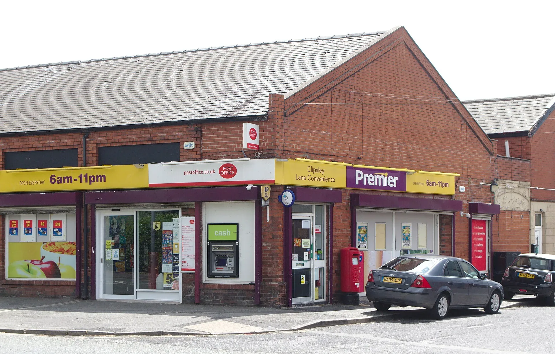 A Post Office counter inside a convenience store