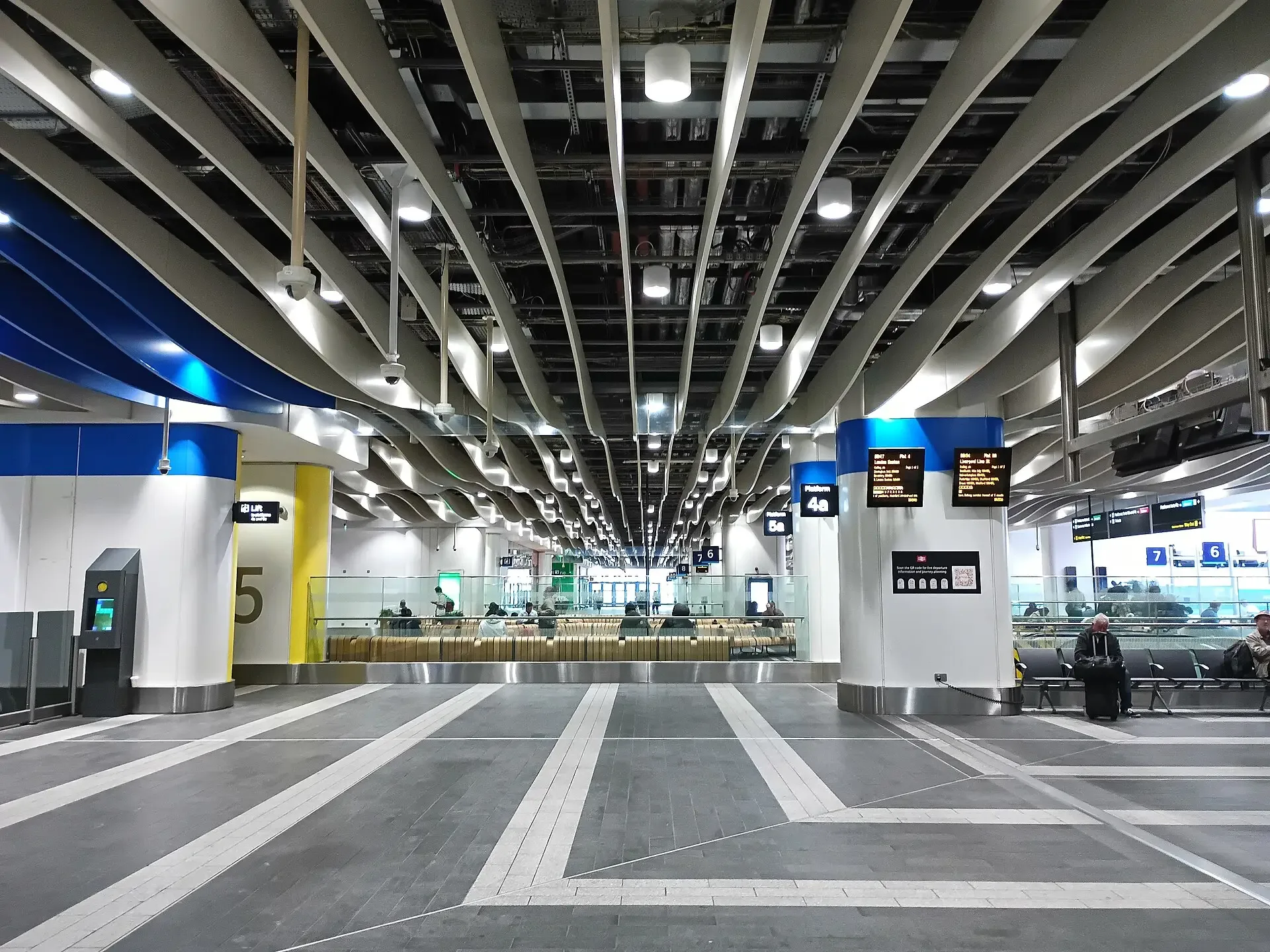 The concourse inside Birmingham New Street station
